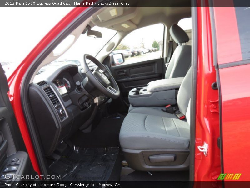 Flame Red / Black/Diesel Gray 2013 Ram 1500 Express Quad Cab