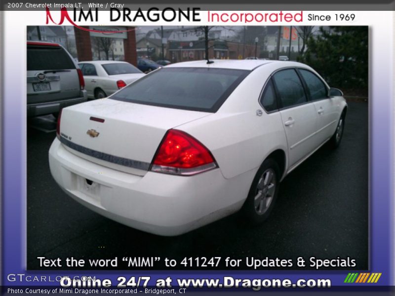 White / Gray 2007 Chevrolet Impala LT