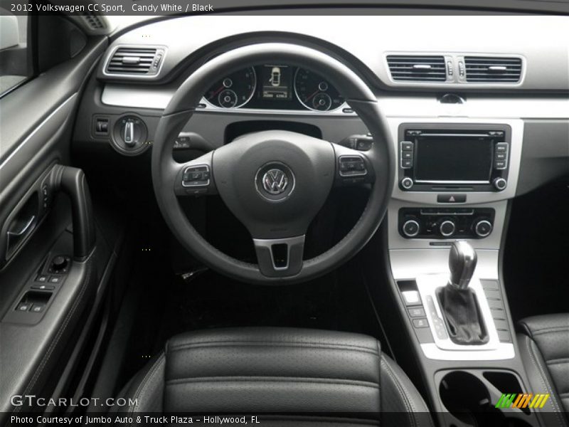 Candy White / Black 2012 Volkswagen CC Sport