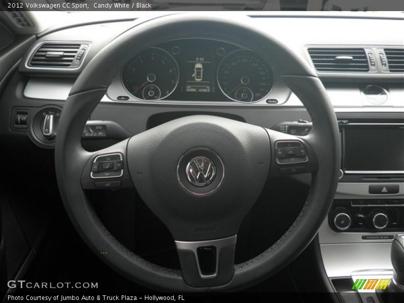 Candy White / Black 2012 Volkswagen CC Sport