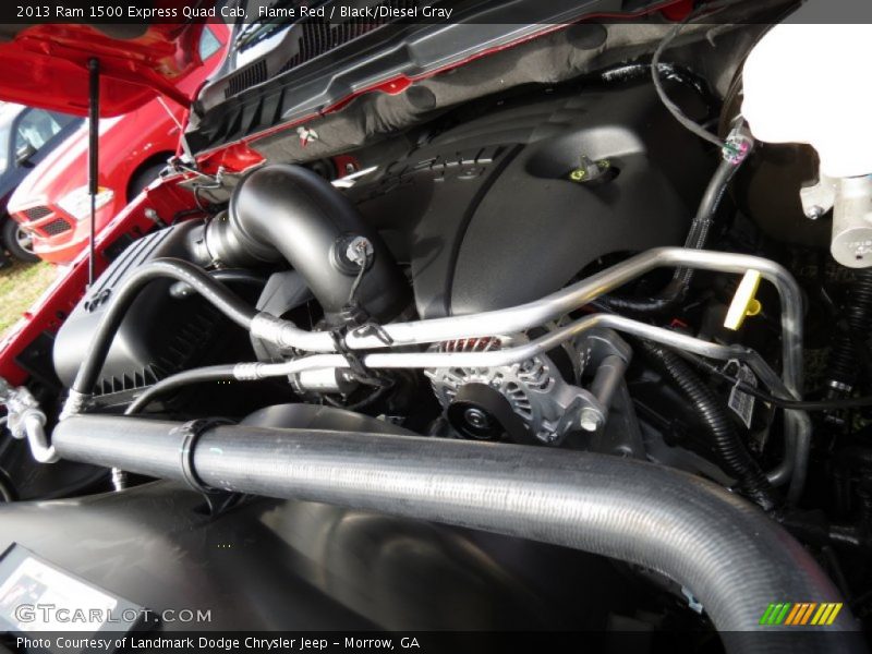 Flame Red / Black/Diesel Gray 2013 Ram 1500 Express Quad Cab