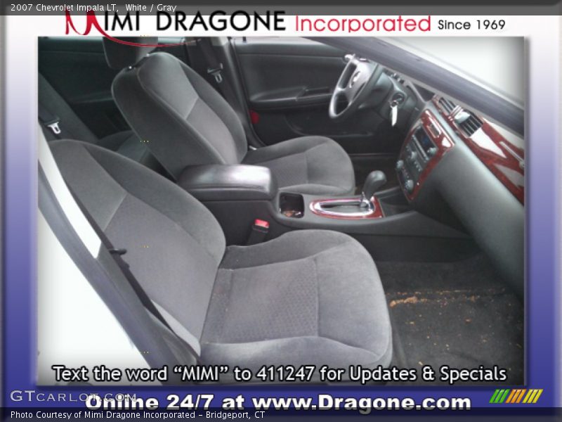 White / Gray 2007 Chevrolet Impala LT