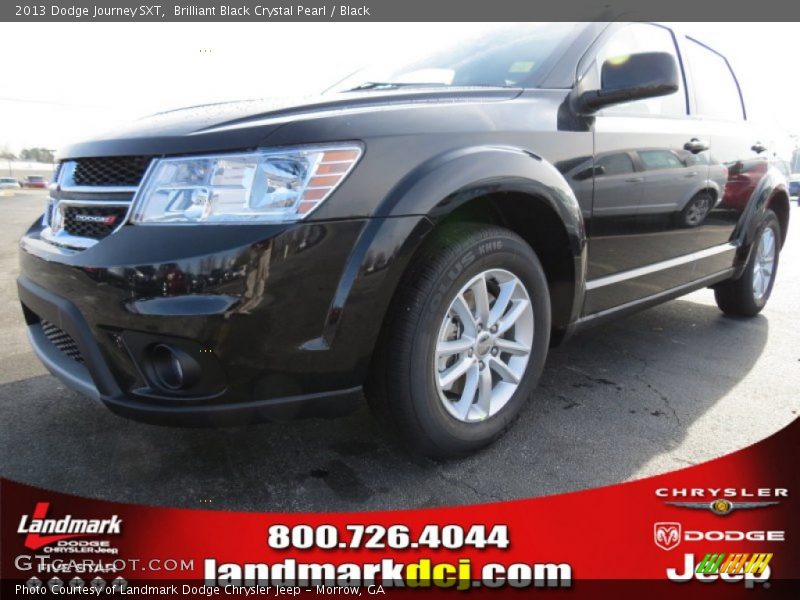 Brilliant Black Crystal Pearl / Black 2013 Dodge Journey SXT