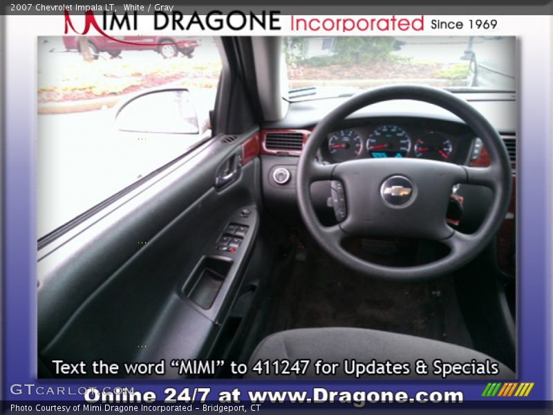 White / Gray 2007 Chevrolet Impala LT