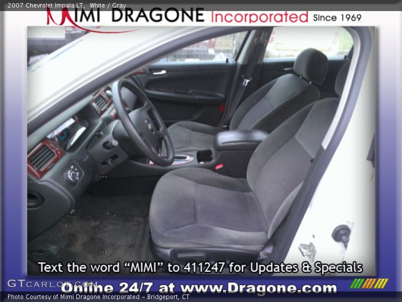 White / Gray 2007 Chevrolet Impala LT