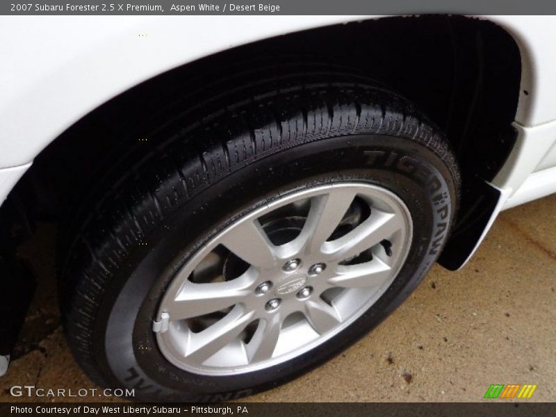 Aspen White / Desert Beige 2007 Subaru Forester 2.5 X Premium