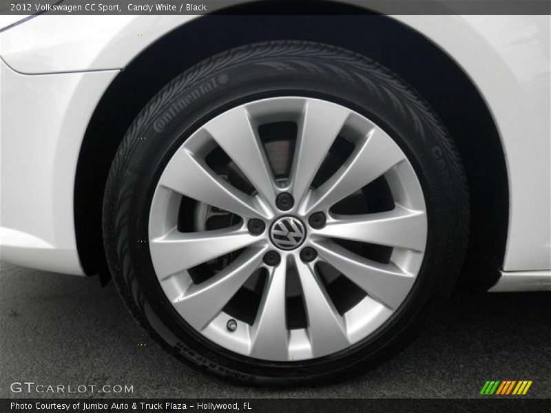 Candy White / Black 2012 Volkswagen CC Sport