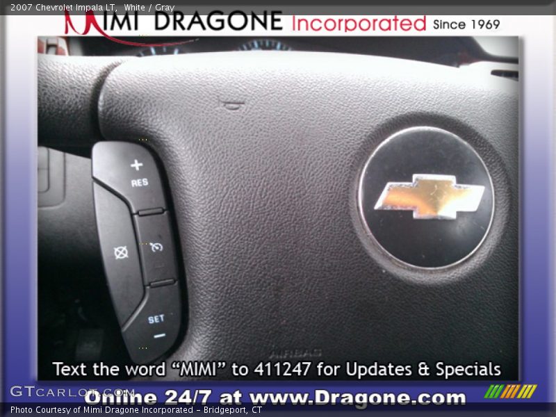 White / Gray 2007 Chevrolet Impala LT