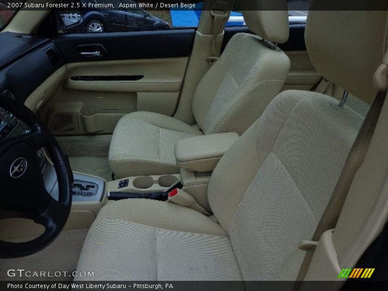Aspen White / Desert Beige 2007 Subaru Forester 2.5 X Premium