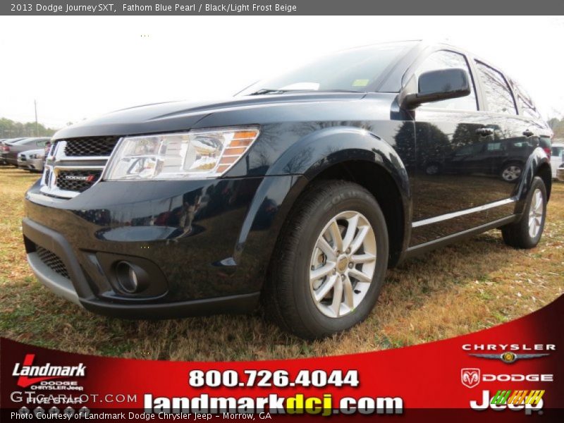 Fathom Blue Pearl / Black/Light Frost Beige 2013 Dodge Journey SXT