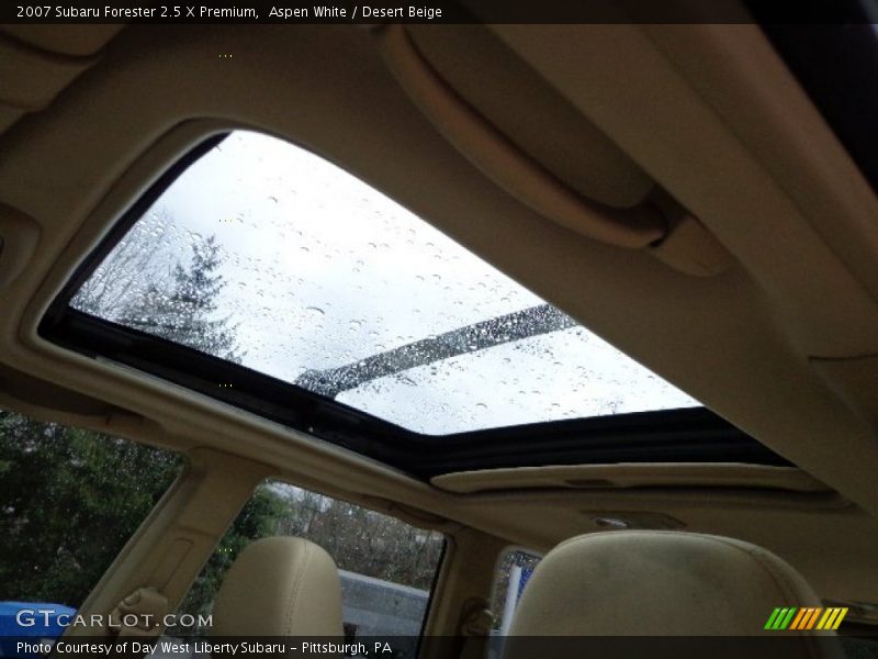 Aspen White / Desert Beige 2007 Subaru Forester 2.5 X Premium