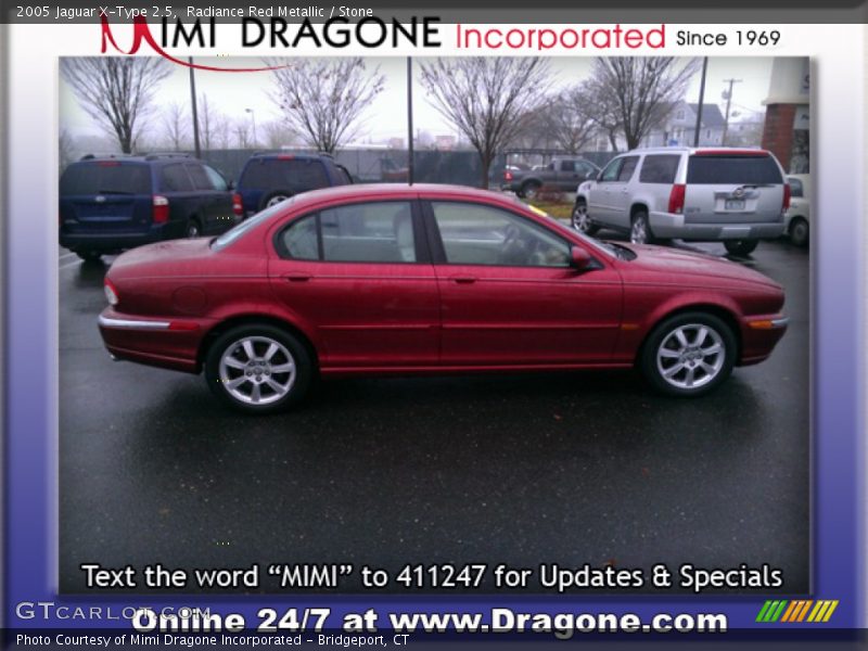 Radiance Red Metallic / Stone 2005 Jaguar X-Type 2.5