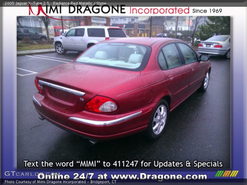 Radiance Red Metallic / Stone 2005 Jaguar X-Type 2.5