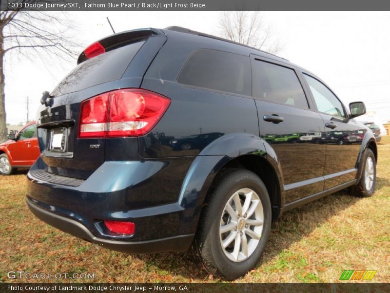 Fathom Blue Pearl / Black/Light Frost Beige 2013 Dodge Journey SXT