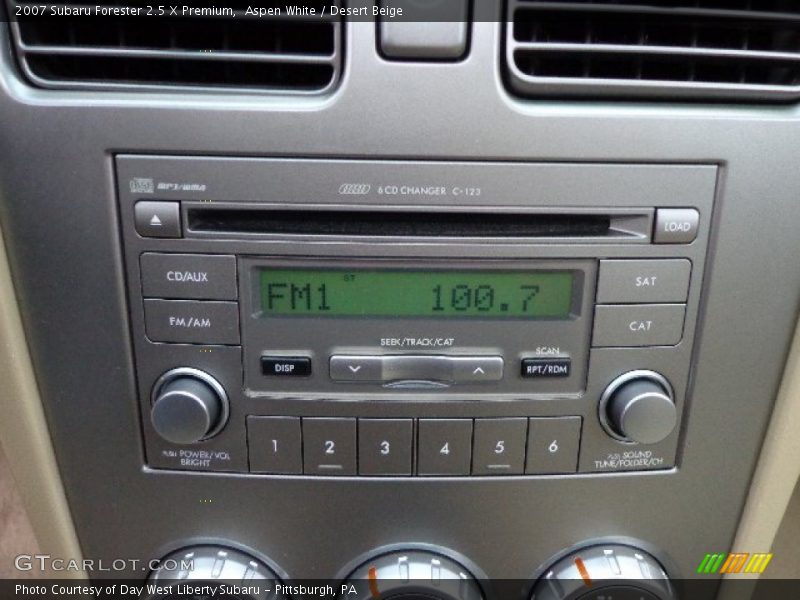 Aspen White / Desert Beige 2007 Subaru Forester 2.5 X Premium