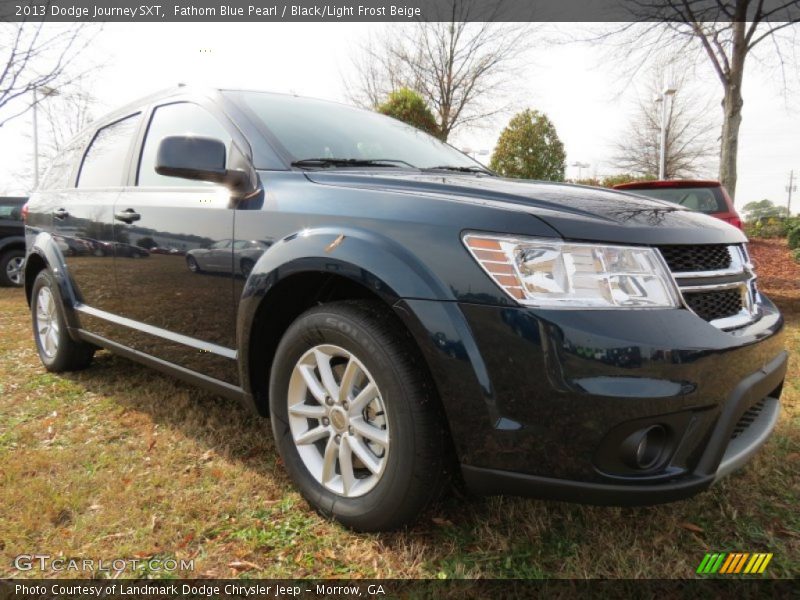 Fathom Blue Pearl / Black/Light Frost Beige 2013 Dodge Journey SXT