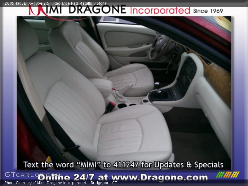 Radiance Red Metallic / Stone 2005 Jaguar X-Type 2.5