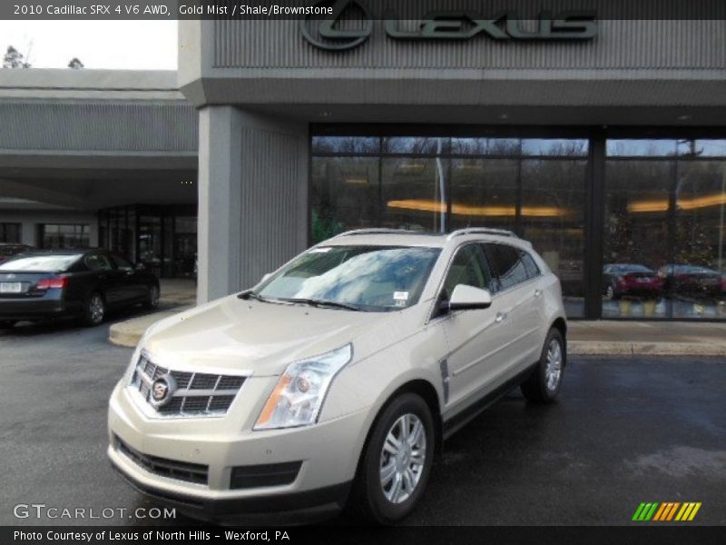 Gold Mist / Shale/Brownstone 2010 Cadillac SRX 4 V6 AWD