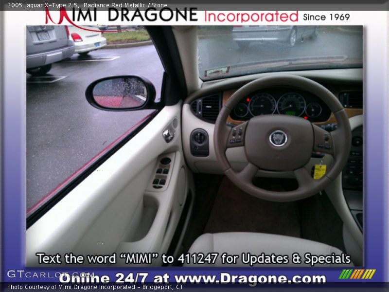 Radiance Red Metallic / Stone 2005 Jaguar X-Type 2.5