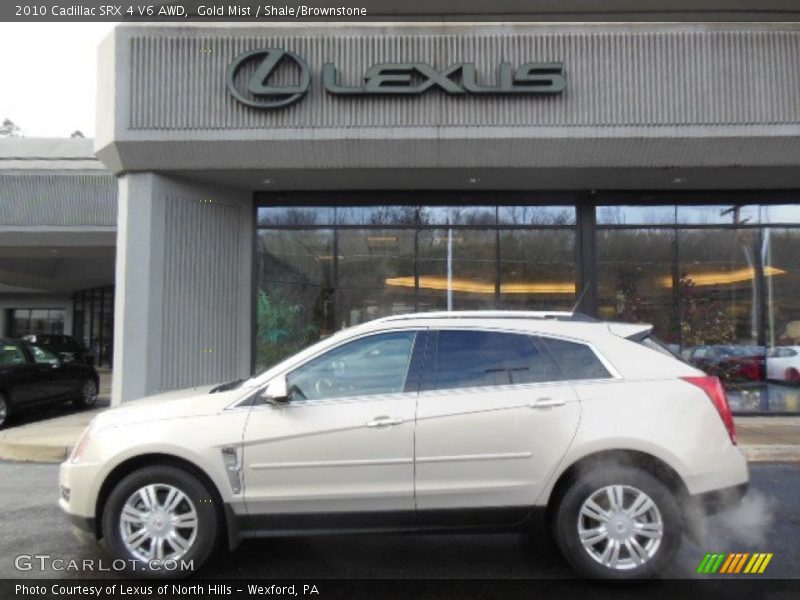 Gold Mist / Shale/Brownstone 2010 Cadillac SRX 4 V6 AWD