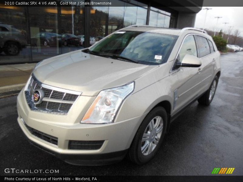 Gold Mist / Shale/Brownstone 2010 Cadillac SRX 4 V6 AWD