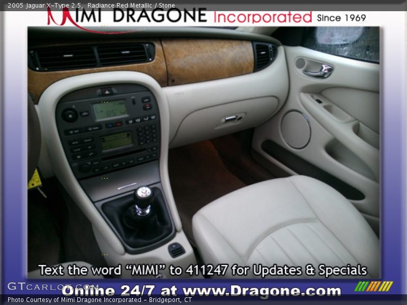 Radiance Red Metallic / Stone 2005 Jaguar X-Type 2.5