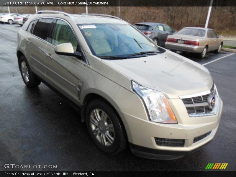 Gold Mist / Shale/Brownstone 2010 Cadillac SRX 4 V6 AWD