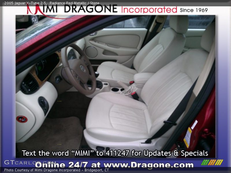 Radiance Red Metallic / Stone 2005 Jaguar X-Type 2.5