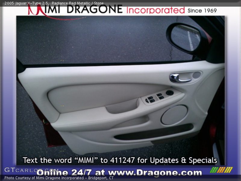 Radiance Red Metallic / Stone 2005 Jaguar X-Type 2.5