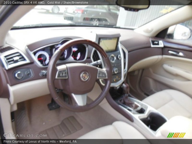 Gold Mist / Shale/Brownstone 2010 Cadillac SRX 4 V6 AWD