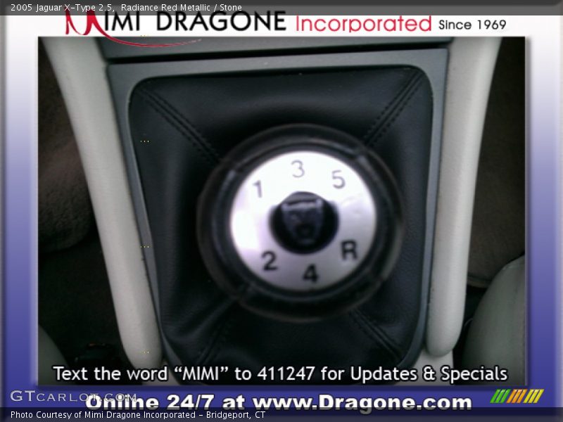 Radiance Red Metallic / Stone 2005 Jaguar X-Type 2.5