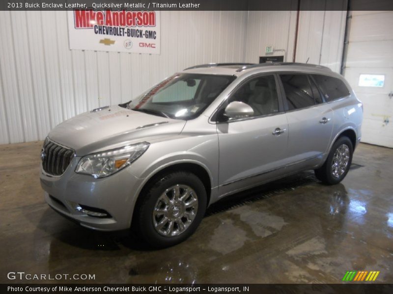 Quicksilver Metallic / Titanium Leather 2013 Buick Enclave Leather