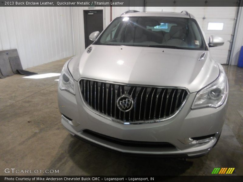 Quicksilver Metallic / Titanium Leather 2013 Buick Enclave Leather