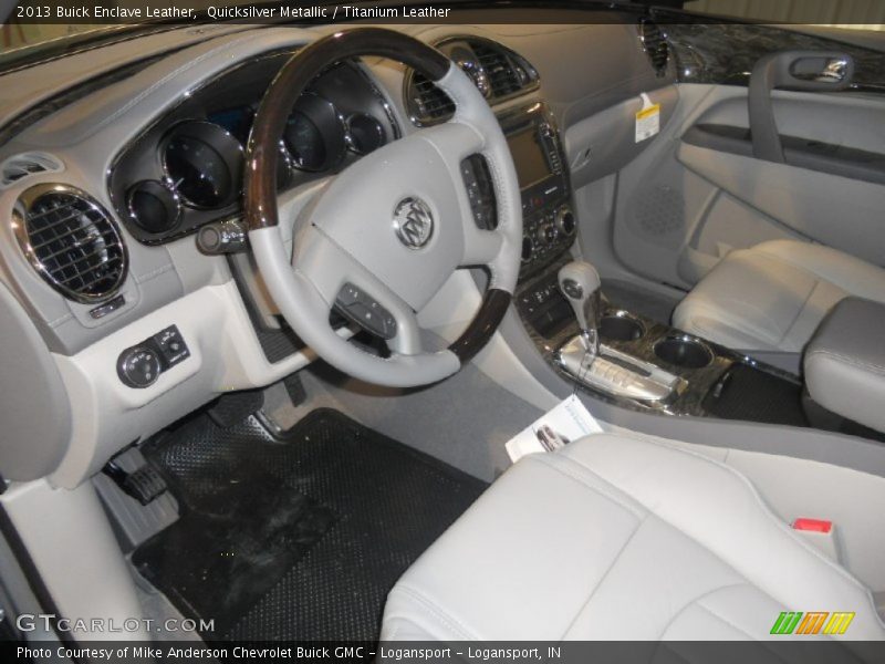 Quicksilver Metallic / Titanium Leather 2013 Buick Enclave Leather