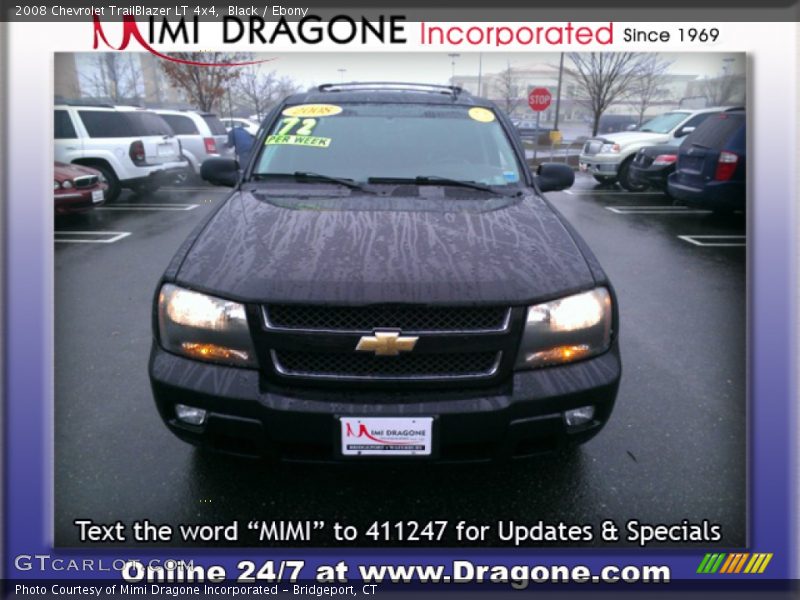 Black / Ebony 2008 Chevrolet TrailBlazer LT 4x4