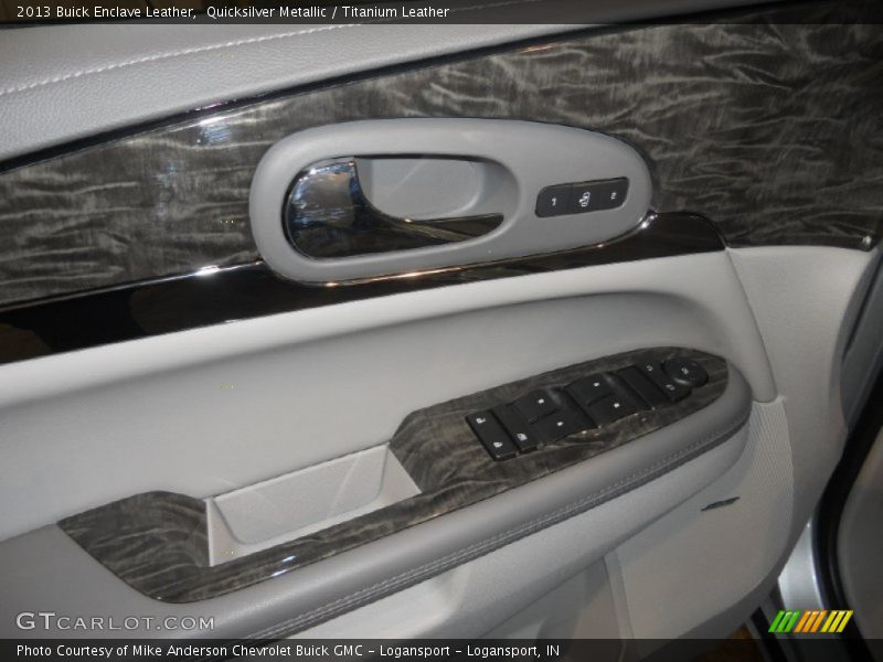 Quicksilver Metallic / Titanium Leather 2013 Buick Enclave Leather