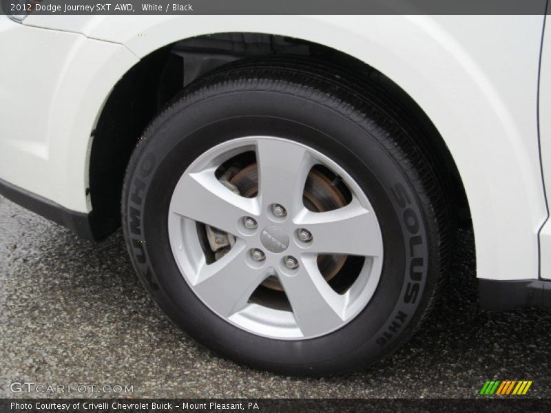 White / Black 2012 Dodge Journey SXT AWD