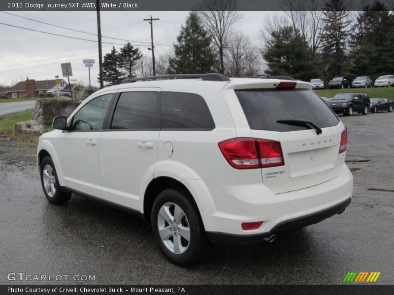 White / Black 2012 Dodge Journey SXT AWD
