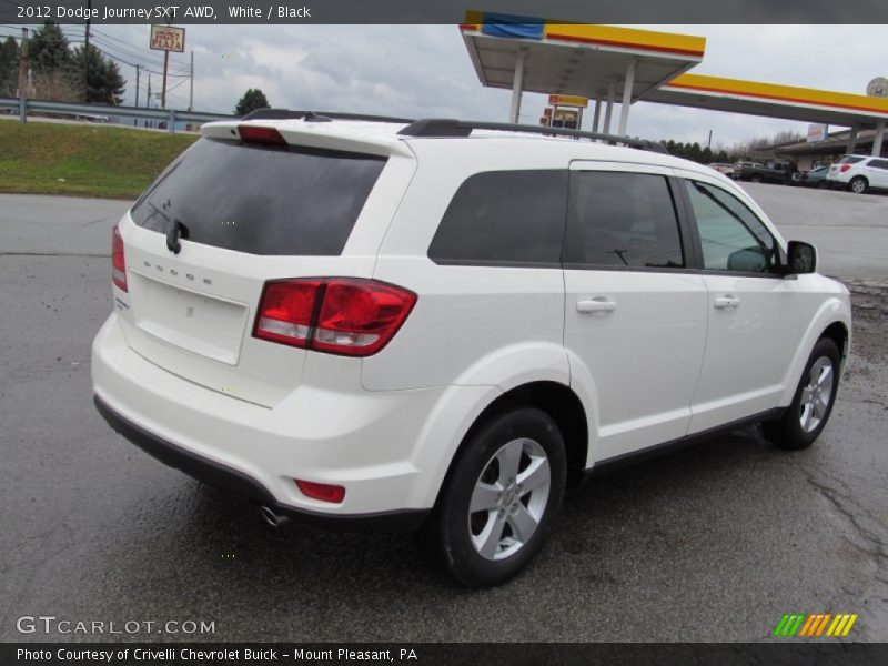 White / Black 2012 Dodge Journey SXT AWD