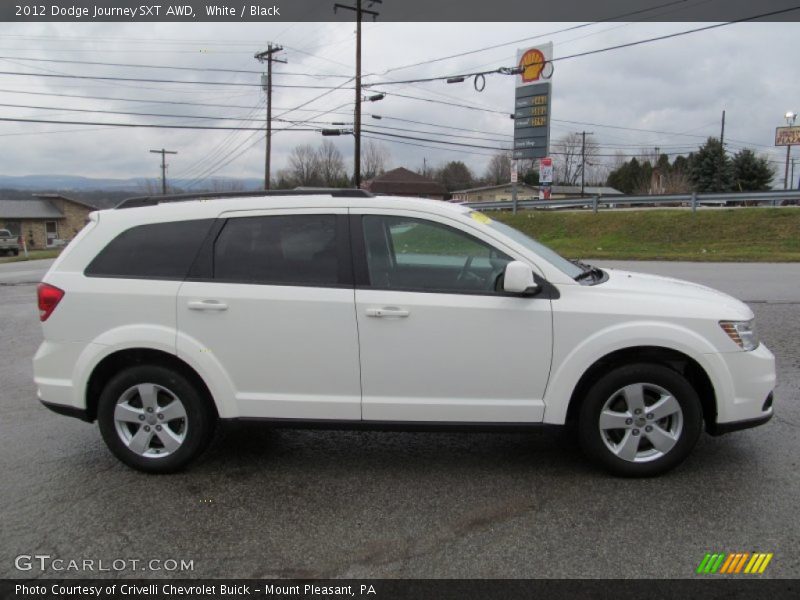 White / Black 2012 Dodge Journey SXT AWD