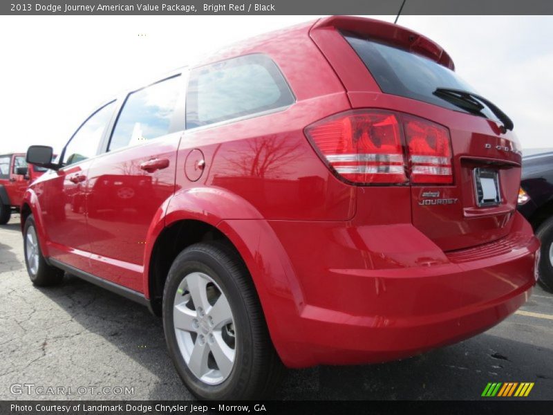 Bright Red / Black 2013 Dodge Journey American Value Package