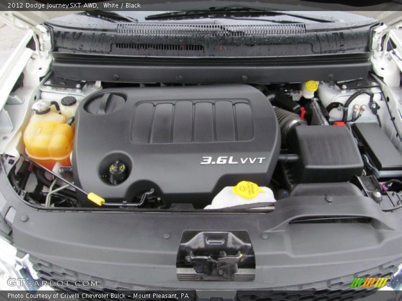 White / Black 2012 Dodge Journey SXT AWD