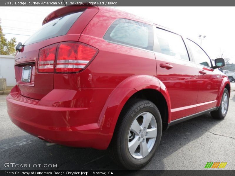 Bright Red / Black 2013 Dodge Journey American Value Package