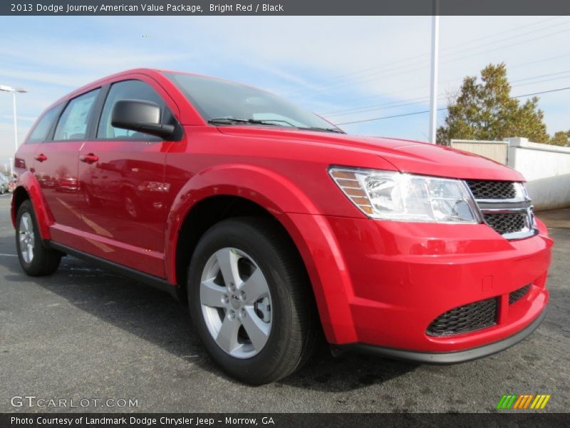 Bright Red / Black 2013 Dodge Journey American Value Package