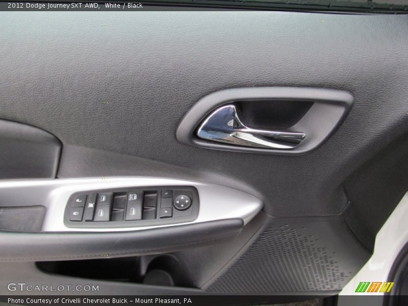 White / Black 2012 Dodge Journey SXT AWD