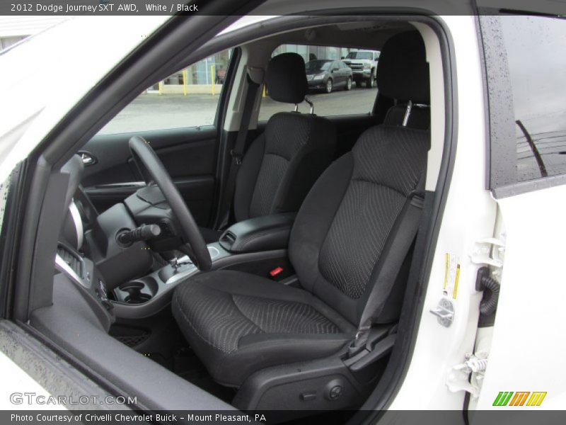 White / Black 2012 Dodge Journey SXT AWD