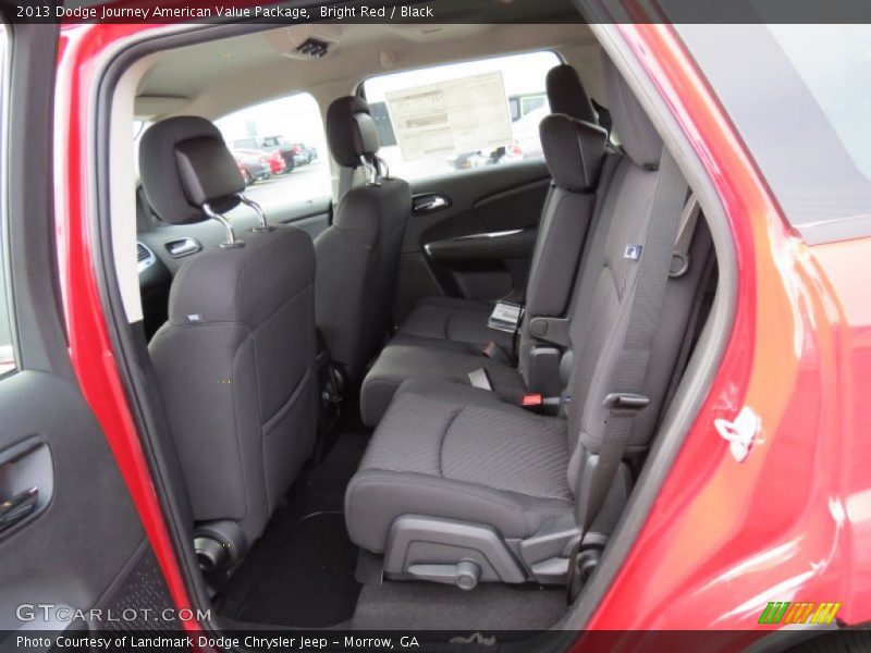 Bright Red / Black 2013 Dodge Journey American Value Package