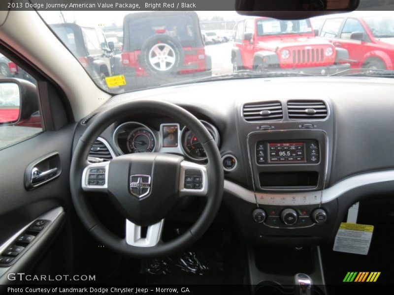 Bright Red / Black 2013 Dodge Journey American Value Package