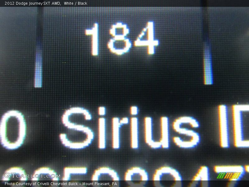 White / Black 2012 Dodge Journey SXT AWD