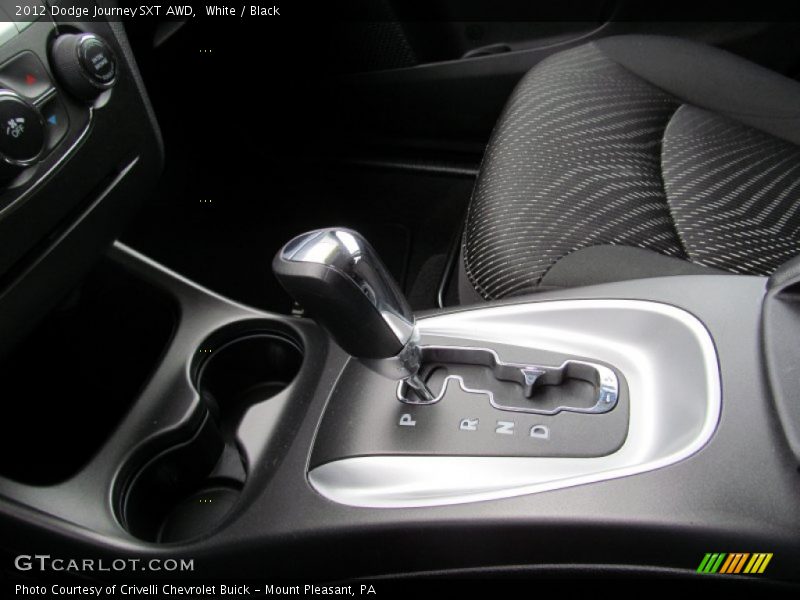 White / Black 2012 Dodge Journey SXT AWD